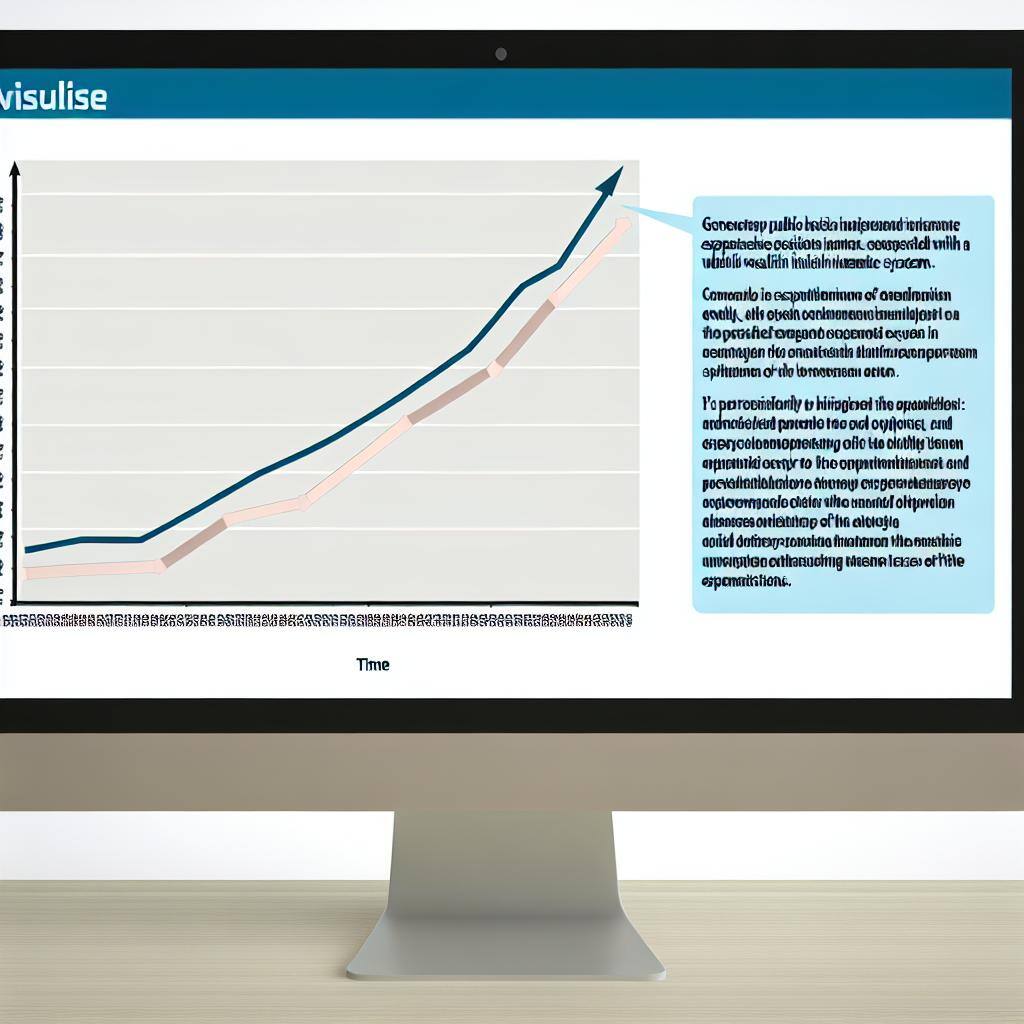 A graph showing a steep upward trend of healthcare expenditures in Germany's Statutory Health Insurance system.